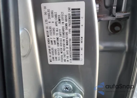 2009 Acura Tsx from USA, damaged, VIN JH4CU25649C012768